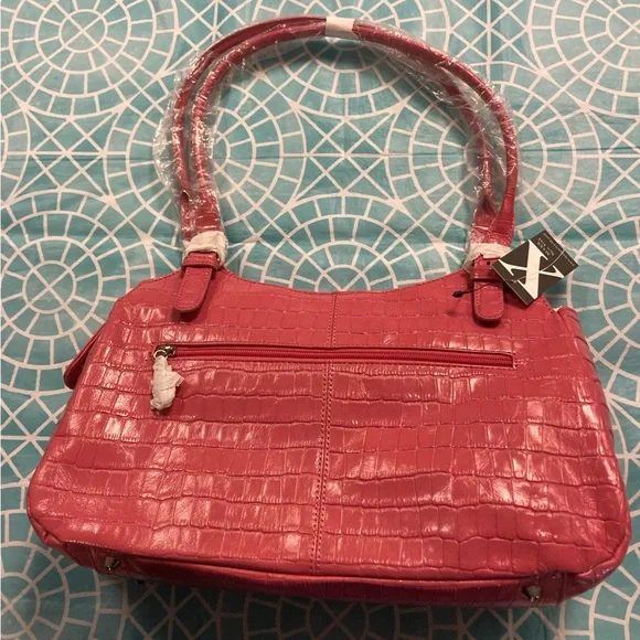 💛TODAY***$29***NWT Maxx New York pink 100% embossed crocodile leather purse. - Picture 3 of 10